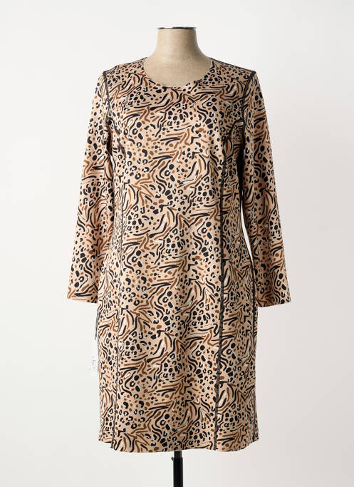 Robe mi-longue beige GUY DUBOUIS femme