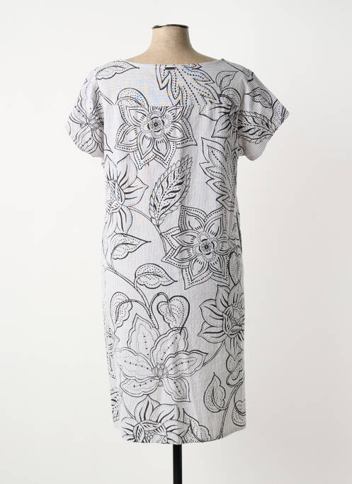 Robe mi-longue bleu AGATHE & LOUISE femme