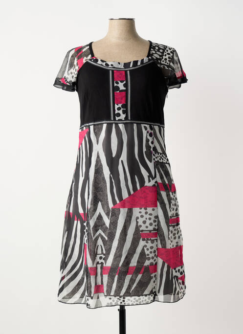 Robe mi-longue noir GUY DUBOUIS femme