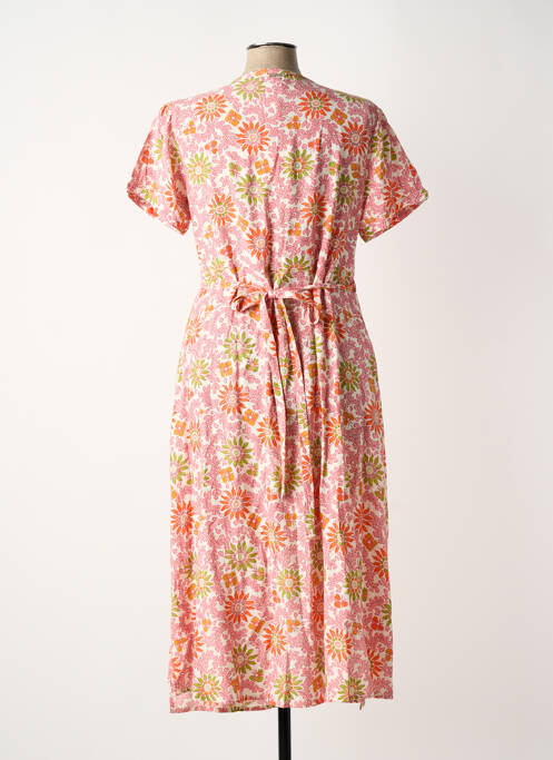 Robe mi-longue rose AGATHE & LOUISE femme