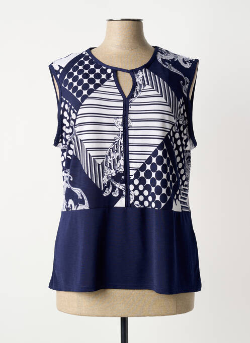 Top bleu MARBLE femme