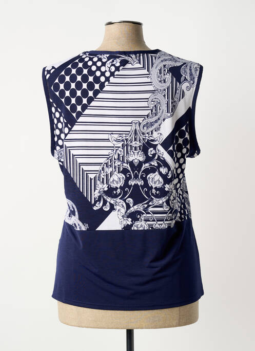 Top bleu MARBLE femme