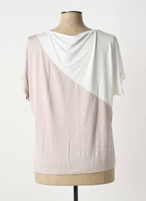 T-shirt beige MARBLE femme
