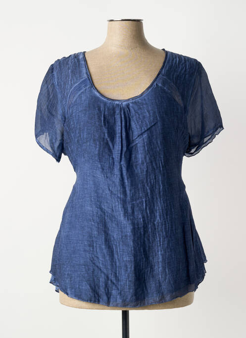 Tunique manches courtes bleu FRED SABATIER femme