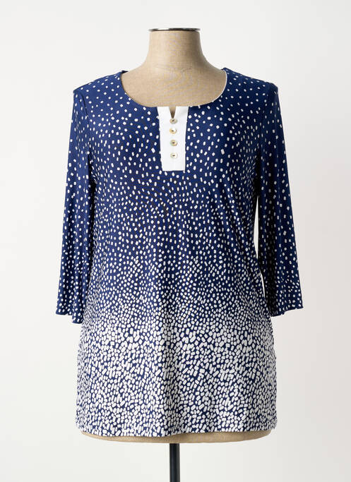 Tunique manches longues bleu PLURIELLES femme