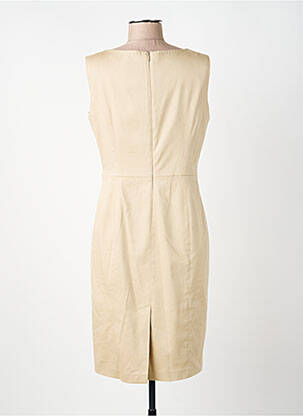 Robe mi-longue sans manche sans manche beige WHITE LABEL femme