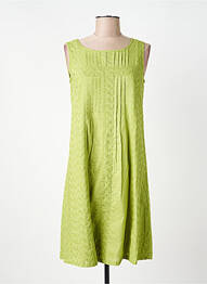 Robe mi-longue sans manche sans manche vert AGATHE & LOUISE femme