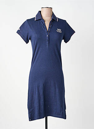 Robe pull coupe cintrée manches longues bleu BLACK WELLIS femme