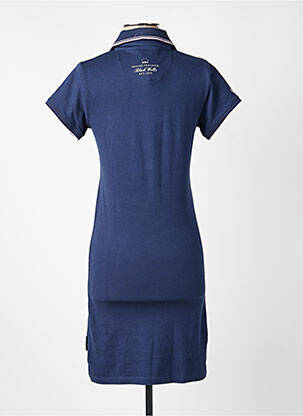 Robe pull coupe cintrée manches longues bleu BLACK WELLIS femme