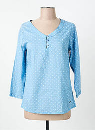 Blouse manches 3/4 manches 3/4 bleu AGATHE & LOUISE femme