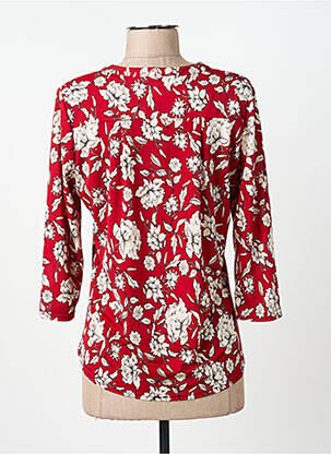 Blouse imprimé fleurs manches 3/4 rouge RENATTO BENE femme