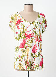 Top manches courtes manches courtes blanc AGATHE & LOUISE femme
