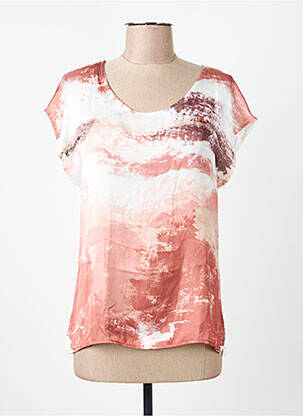 T-shirt imprimé fantaisie manches courtes blanc JULIE GUERLANDE femme