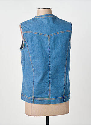Veste casual col rond bleu AGATHE & LOUISE femme