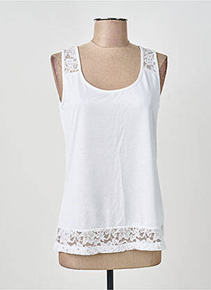 Débardeur blanc MARBLE femme