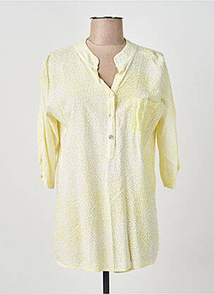 Tunique manches longues jaune COULEURS DU TEMPS femme