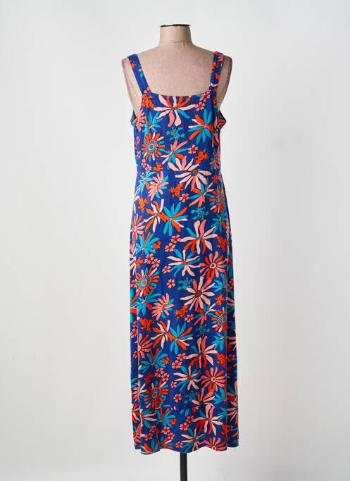 Robe longue imprimé fleurs sans manche bleu AGATHE & LOUISE femme