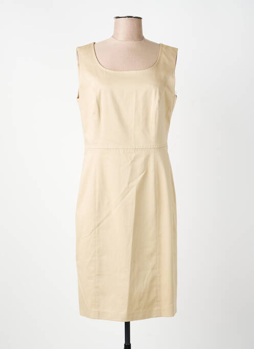 Robe mi-longue sans manche sans manche beige WHITE LABEL femme