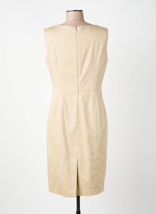 Robe mi-longue sans manche sans manche beige WHITE LABEL femme
