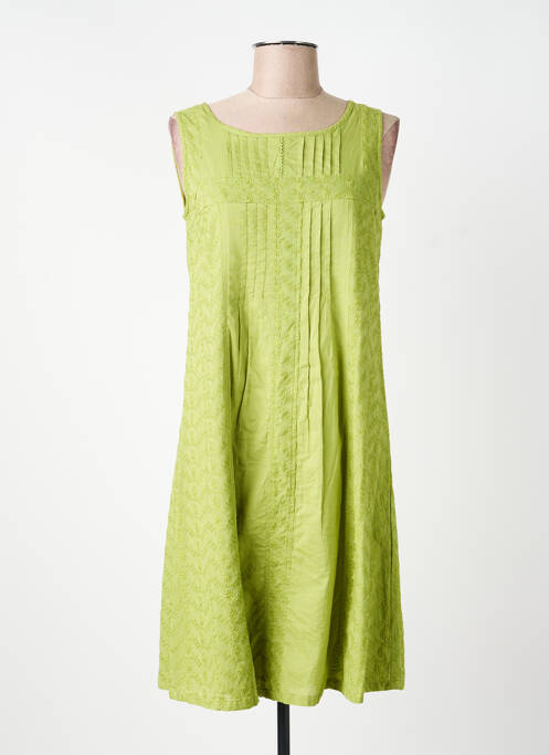 Robe mi-longue sans manche sans manche vert AGATHE & LOUISE femme