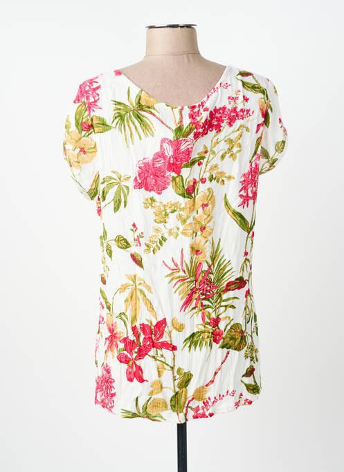 Top manches courtes manches courtes blanc AGATHE & LOUISE femme