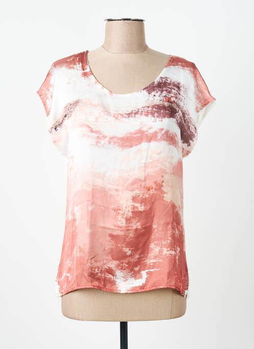 T-shirt imprimé fantaisie manches courtes blanc JULIE GUERLANDE femme