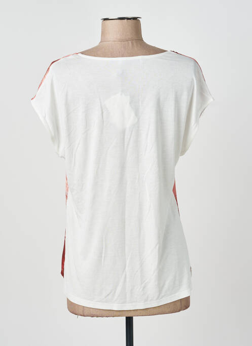 T-shirt imprimé fantaisie manches courtes blanc JULIE GUERLANDE femme