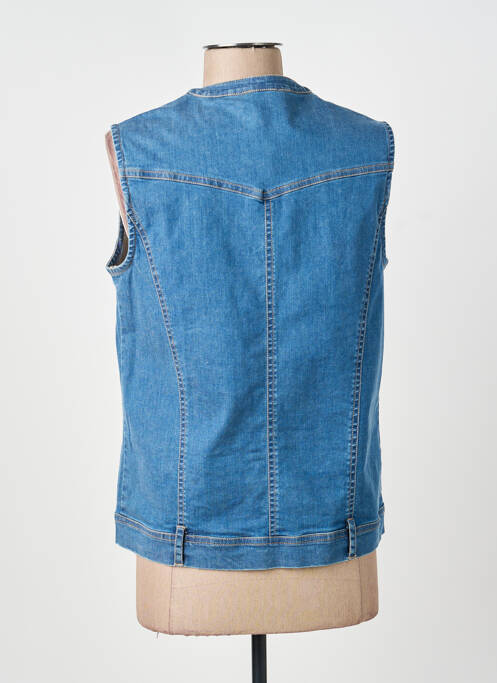Veste casual col rond bleu AGATHE & LOUISE femme