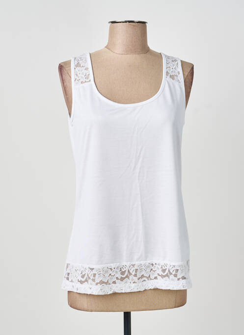 Débardeur blanc MARBLE femme