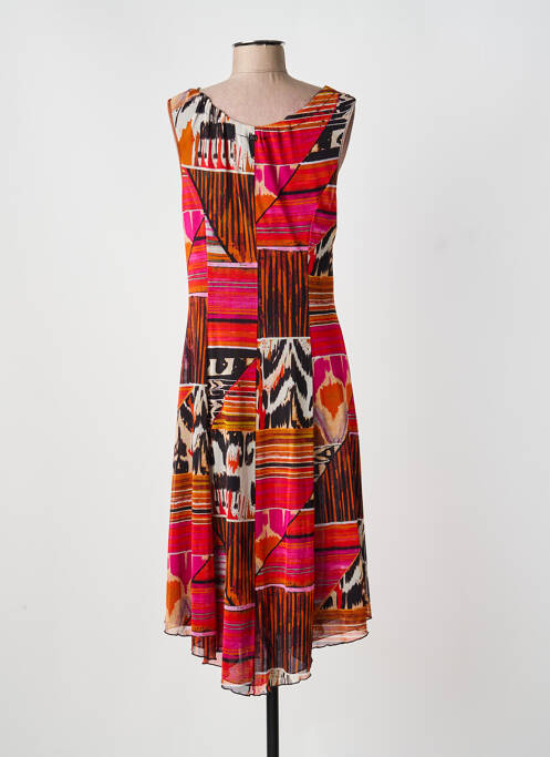 Robe mi-longue rouge FRED SABATIER femme