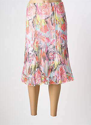 Jupe mi-longue taille normale rose TELMAIL femme