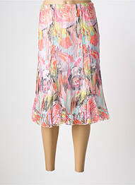 Jupe mi-longue taille normale rose TELMAIL femme