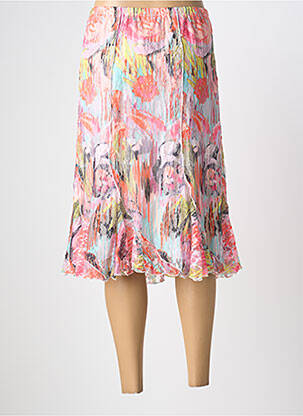 Jupe mi-longue taille normale rose TELMAIL femme