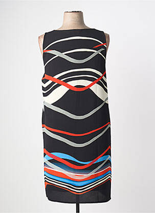 Robe mi-longue sans manche sans manche noir TELMAIL femme