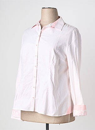 Chemisier coupe cintrée manches longues rose BARILOCHE femme