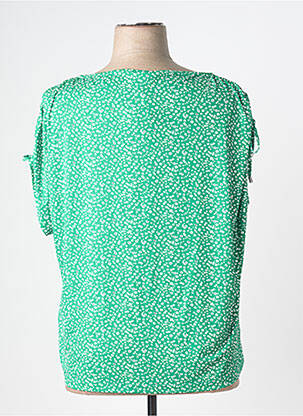 T-shirt coupe droite manches courtes vert MARBLE femme
