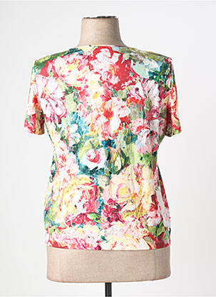 T-shirt stretch manches courtes rouge HORTENSIA femme