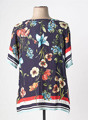 Chemisier manches courtes manches courtes bleu FRED SABATIER femme