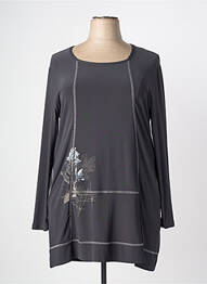 Tunique manches longues col rond gris MERI & ESCA femme