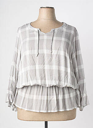Blouse manches longues manches longues gris MERI & ESCA femme
