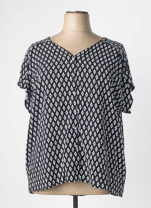 Chemisier manches courtes manches courtes noir CONCEPT K femme