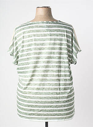 T-shirt coupe droite manches courtes vert MERI & ESCA femme