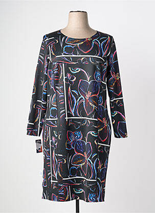 Robe mi-longue noir GUY DUBOUIS femme