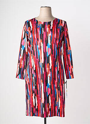 Robe mi-longue rouge GUY DUBOUIS femme