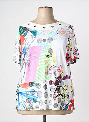 T-shirt beige GUY DUBOUIS femme