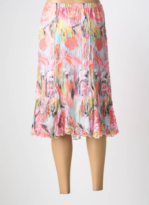 Jupe mi-longue rose TELMAIL femme