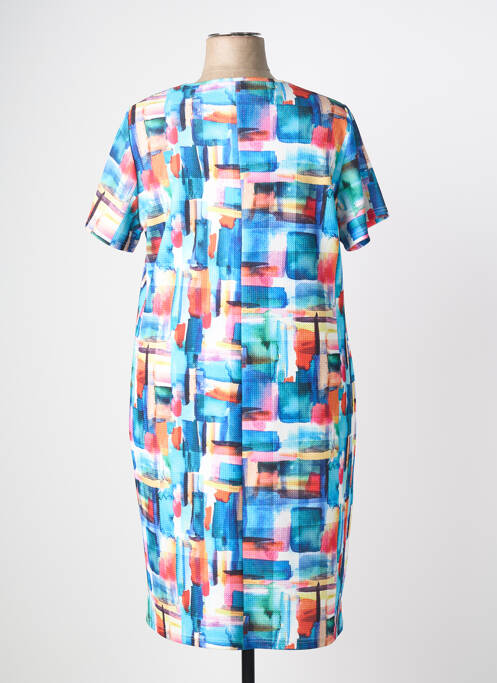 Robe mi-longue bleu GUY DUBOUIS femme