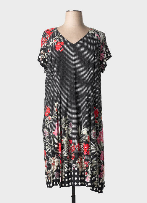 Robe mi-longue noir FRED SABATIER femme