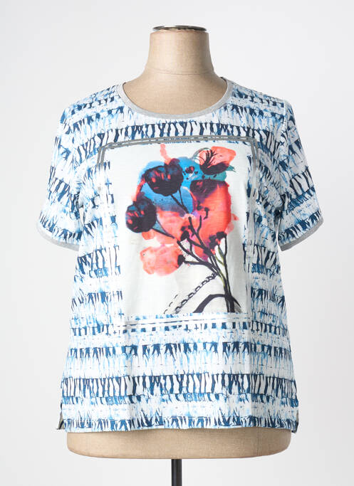 T-shirt bleu GUY DUBOUIS femme