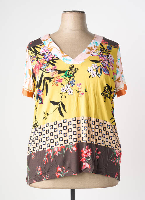 T-shirt jaune FRED SABATIER femme